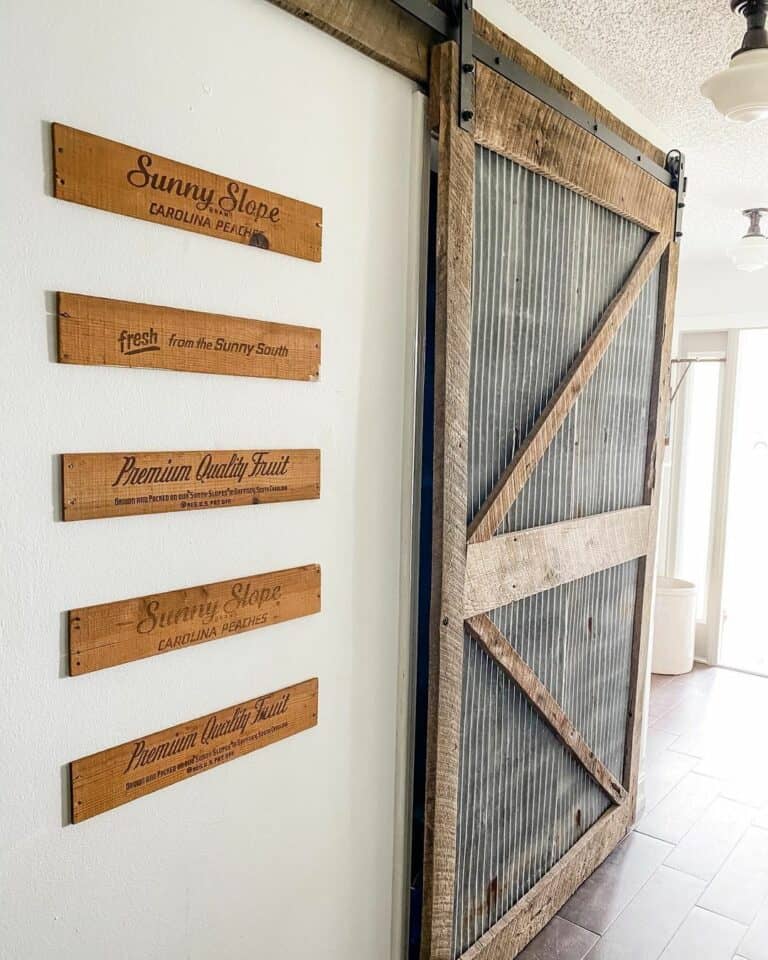 Rustic Barn Door for a Pantry Entrance