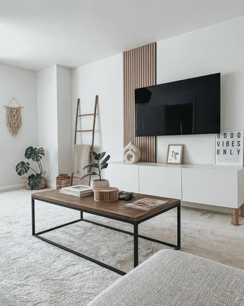 Scandinavian Style With Modern Wall Accent