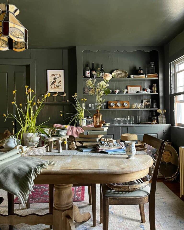 Sage green dining room walls deals