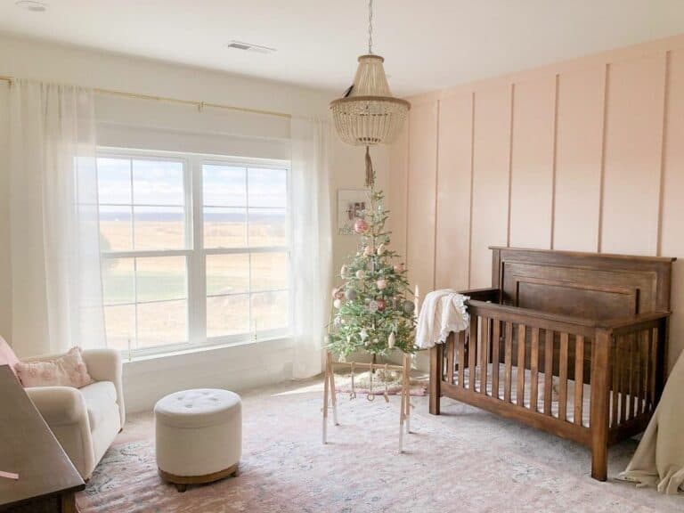 Seating Area in a Soft Pink Nursery