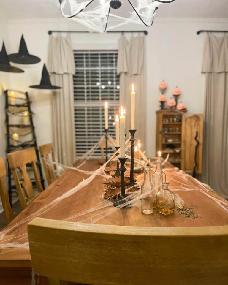 Simple Spooky Dining Room