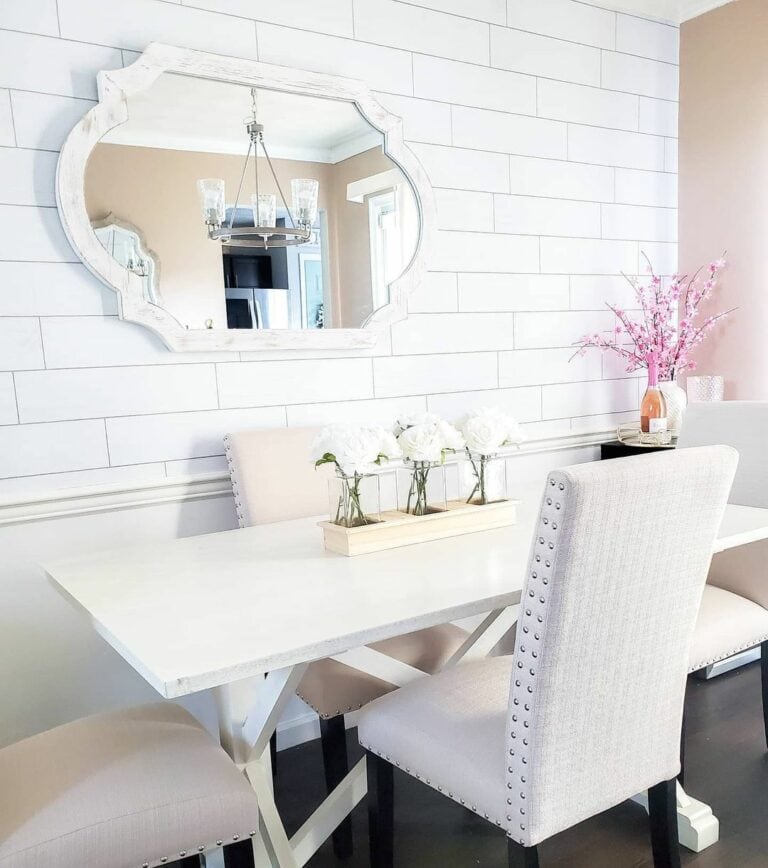 Stunning White Dining Room Simplicity