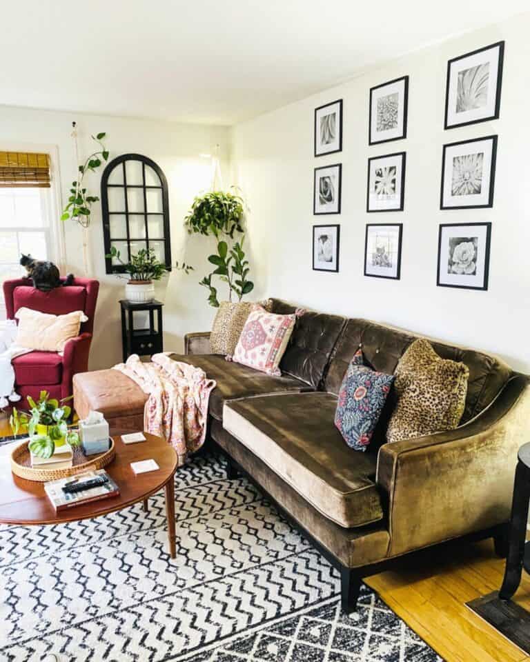 Suede Green Couch Living Room Ideas