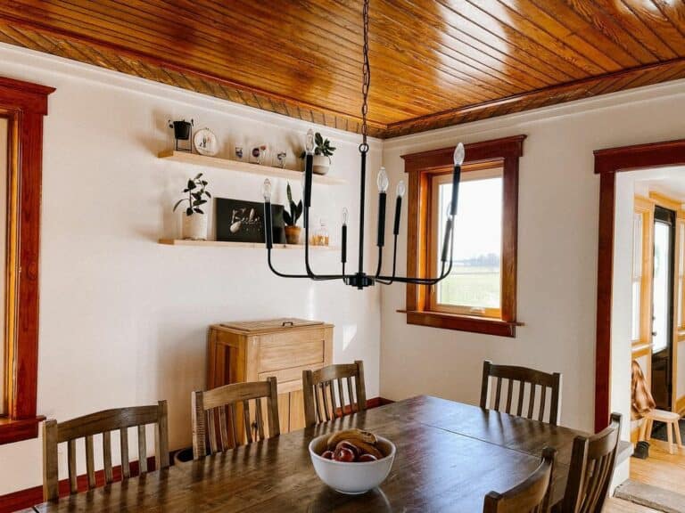 Unembellished Lighting To Complete a Rustic Look