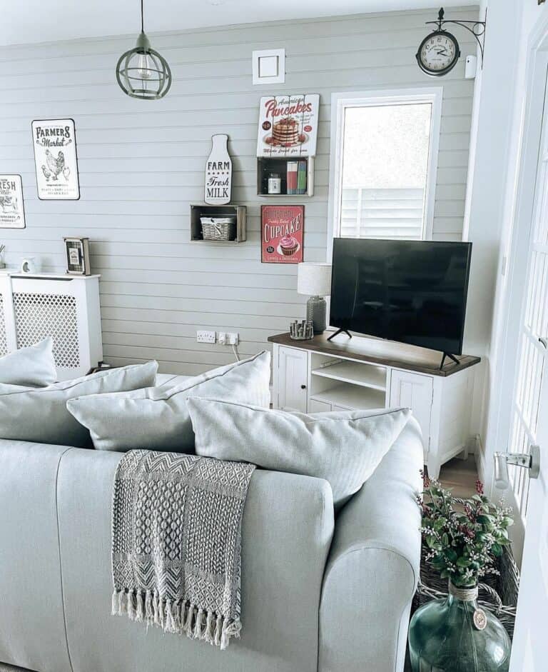 Updated Shiplap in Soft Gray