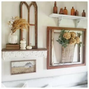 Wall Shelves Showcase Antique Accessories
