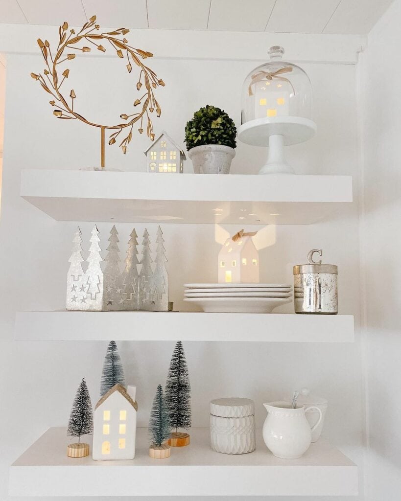 White Christmas Village Ideas
