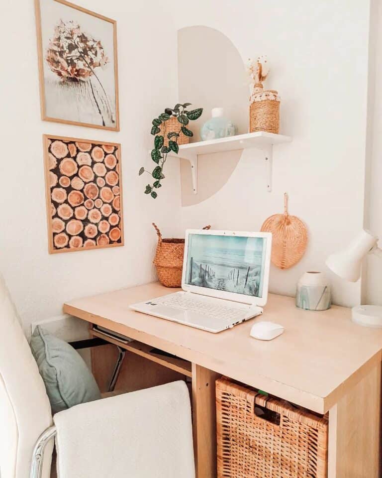 Airy Workspace With Natural Colors