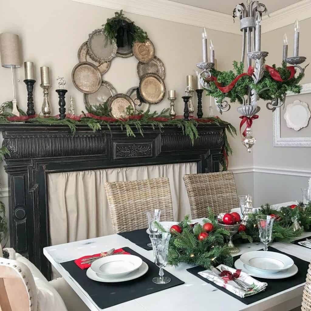 Black, White, and Red Dining Room Decor Soul & Lane