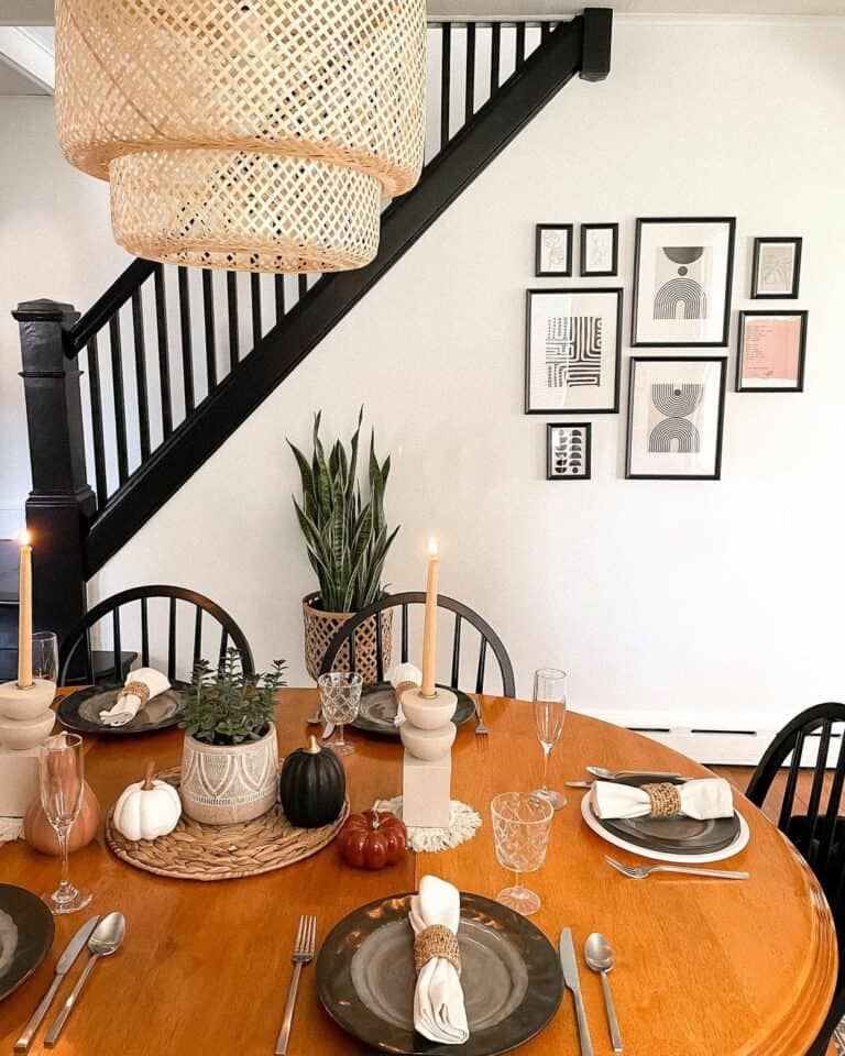 Bohemian Fall Centerpieces for Round Tables