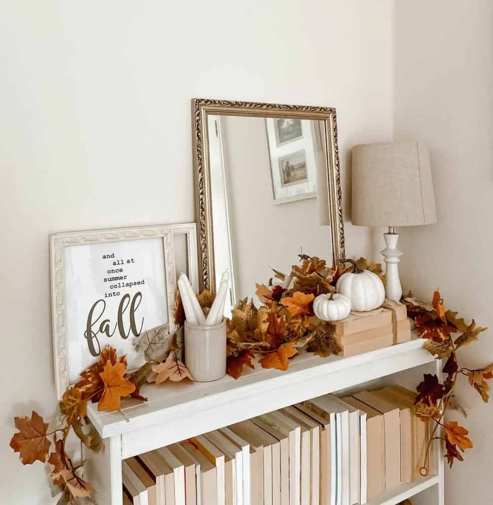 Bookshelf Replaces a Console Table