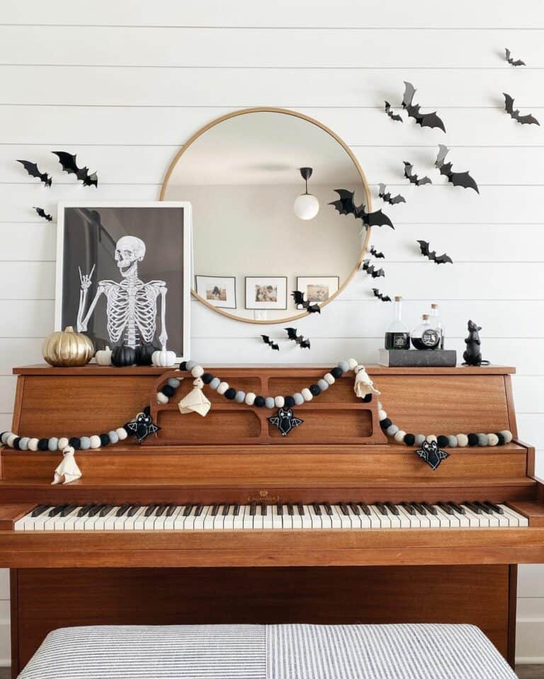 Bountiful Bats Piano Display