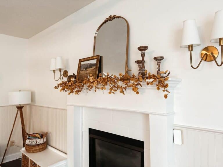 Brass Sconces Highlight Fall Colors