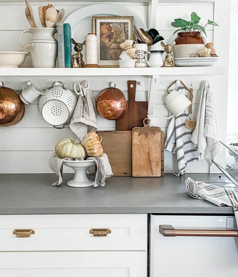 Copper Utensils Complement Fall Colors