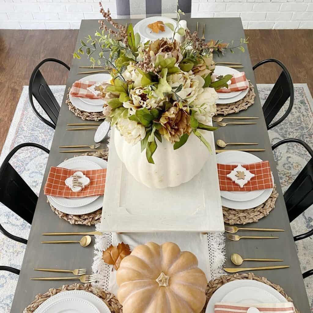 Custom Pumpkin-floral Decor