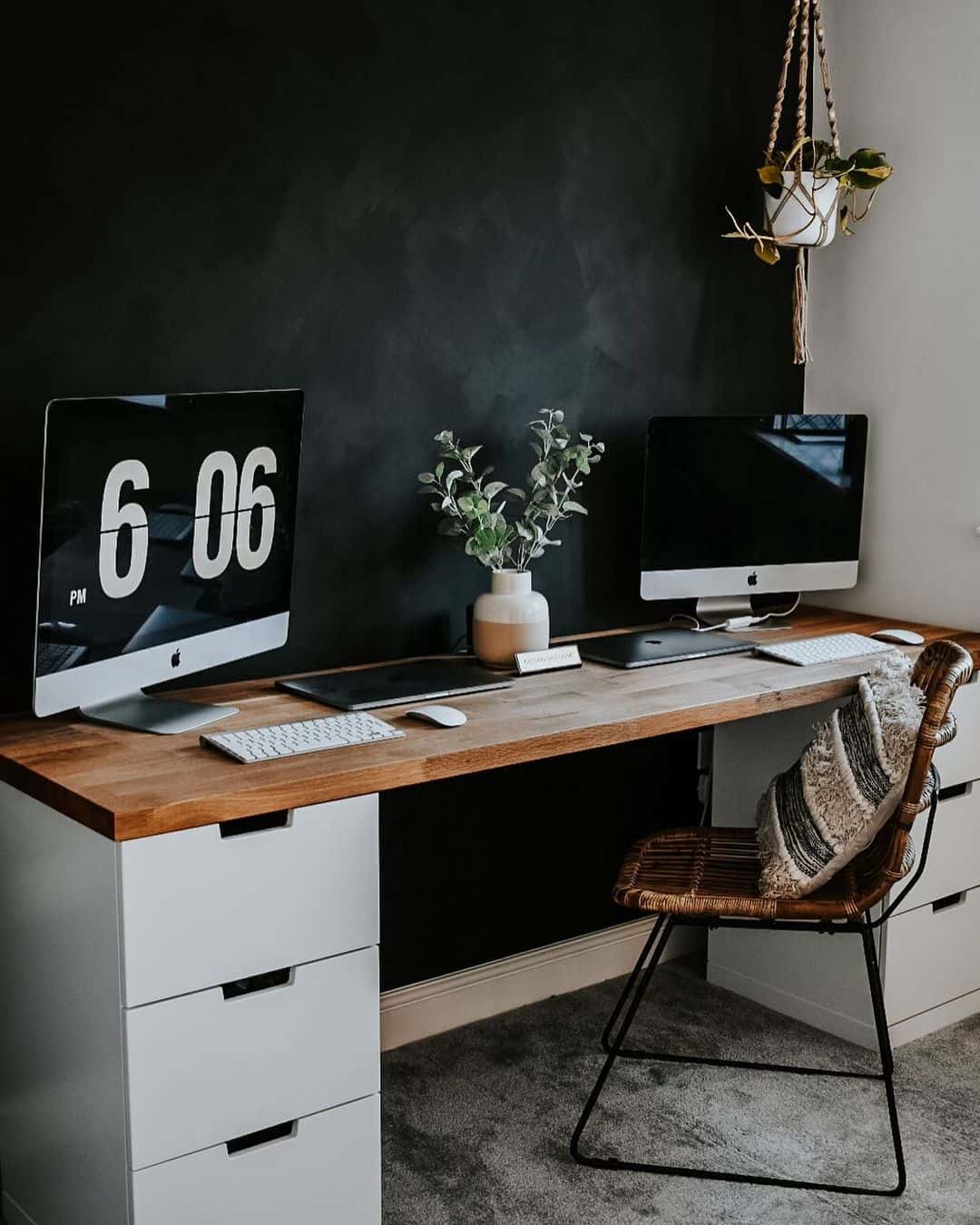 Dark Tones Create a Moody Office Aesthetic - Soul & Lane