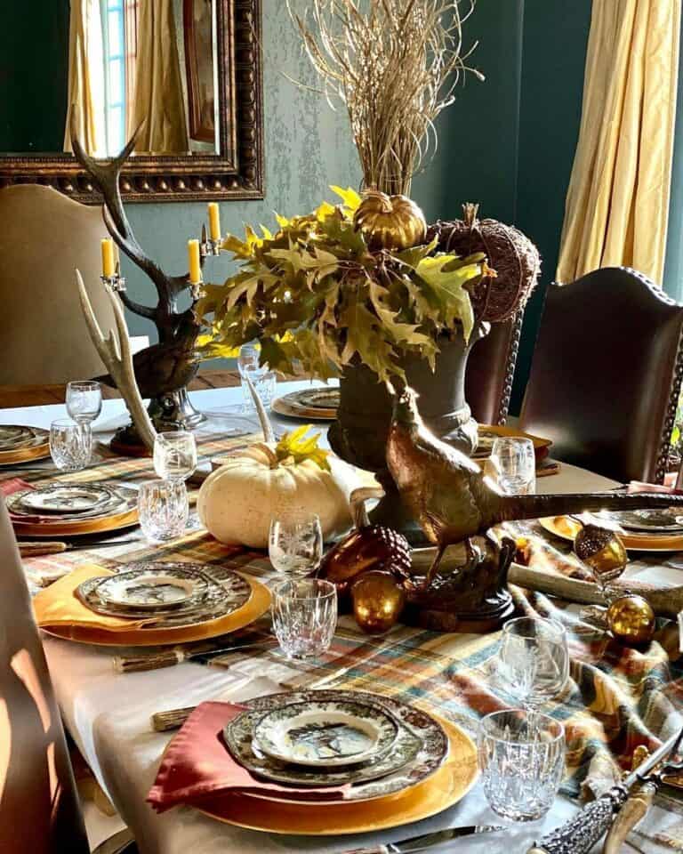 European Farmhouse Thanksgiving Tablescape