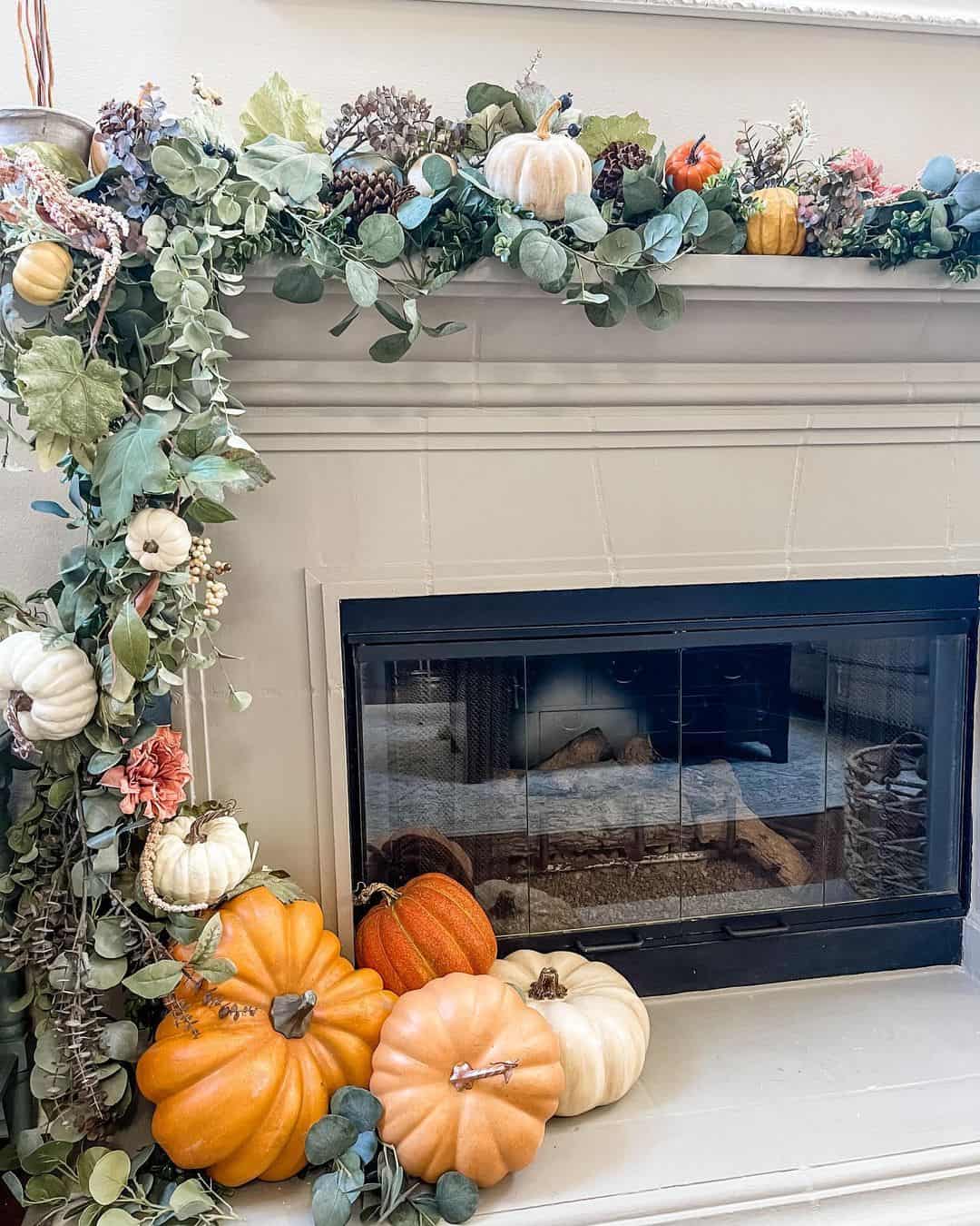 Fall Garland Ideas To Fill a Mantel - Soul & Lane