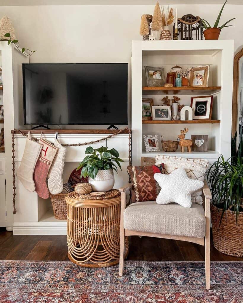 Fireplace Storage Solution