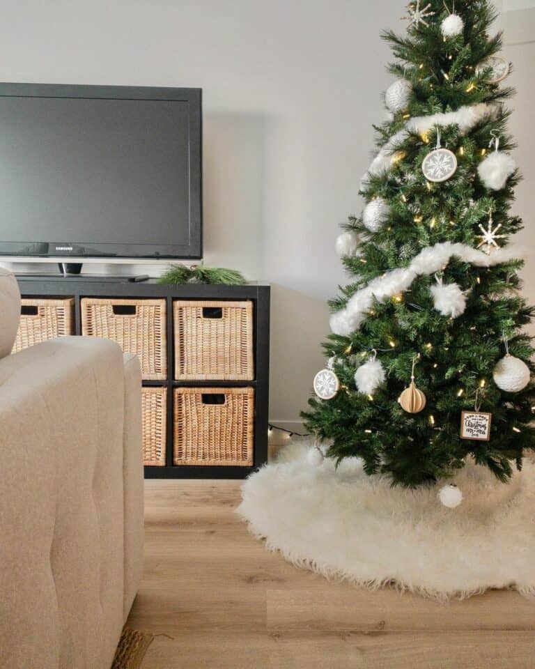 Fluffy White Christmas Tree Ideas