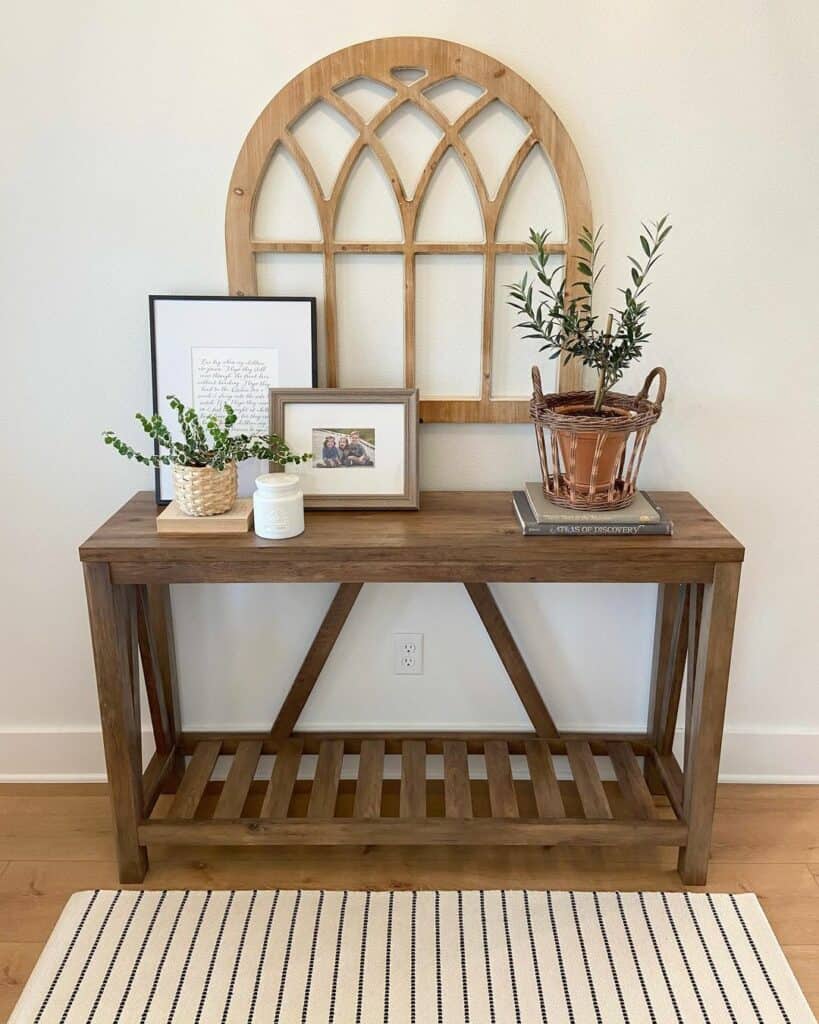 Geometric Console Table With Clean Lines