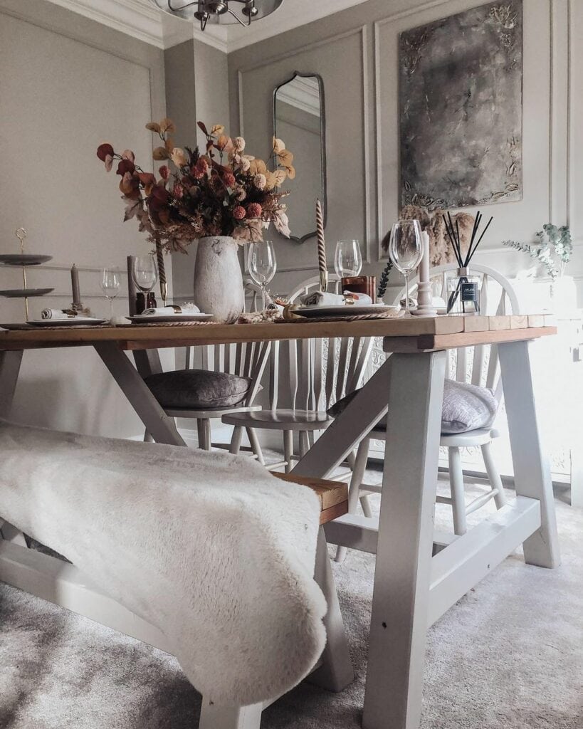 Glamorous Fall-inspired Dining Room