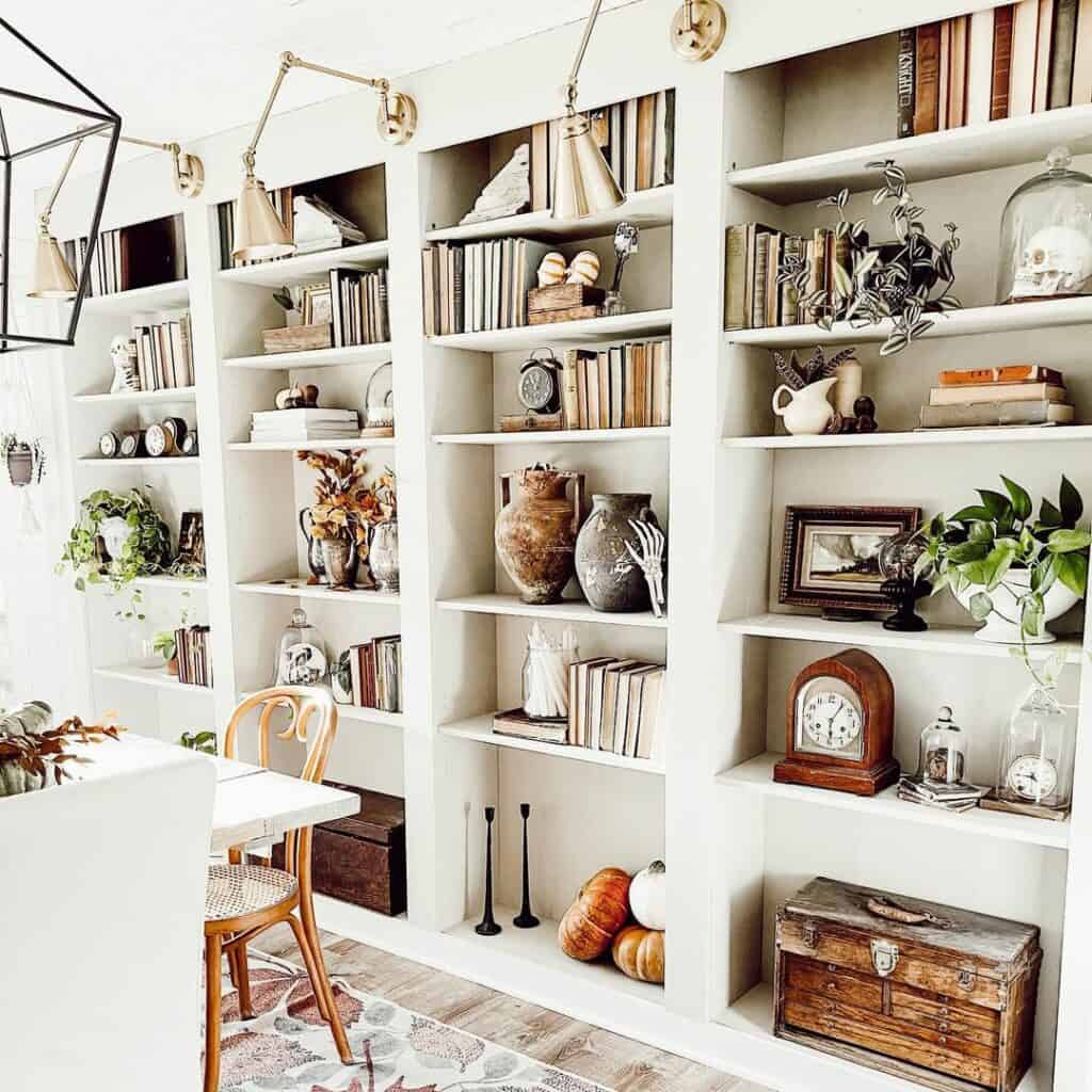 Halloween-inspired Office Shelves