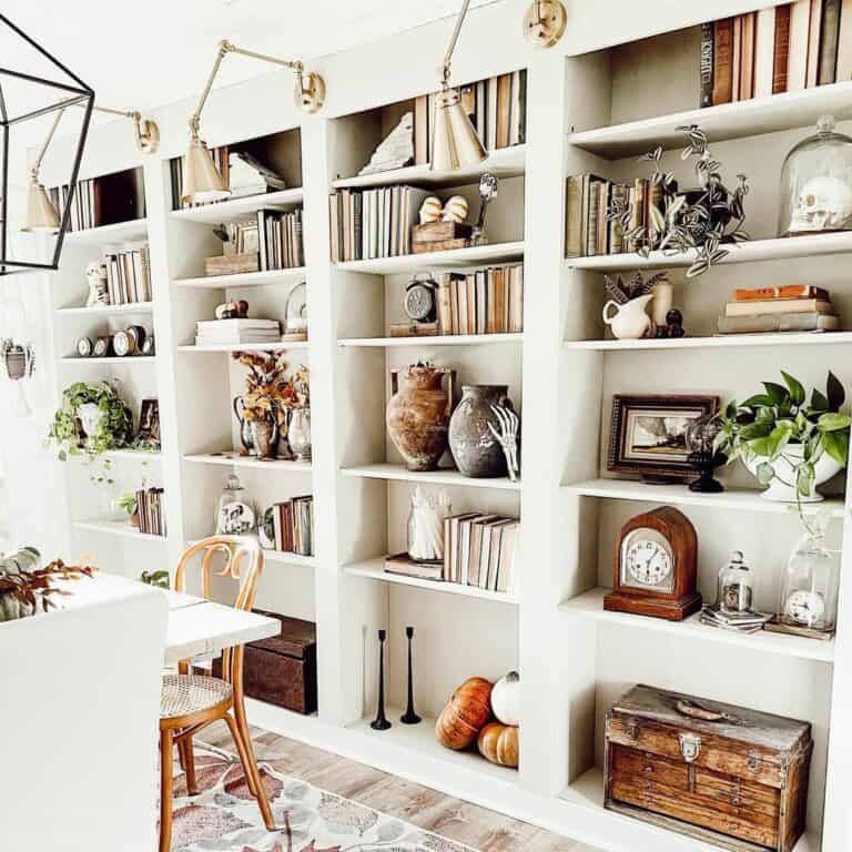 Halloween-inspired Office Shelves