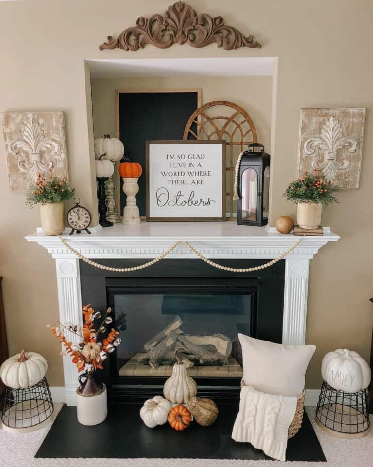 Mantel Alcove Adds Depth to the Display