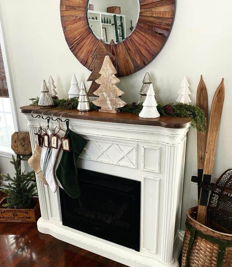 Mantel Top Forest With Cabin Fever