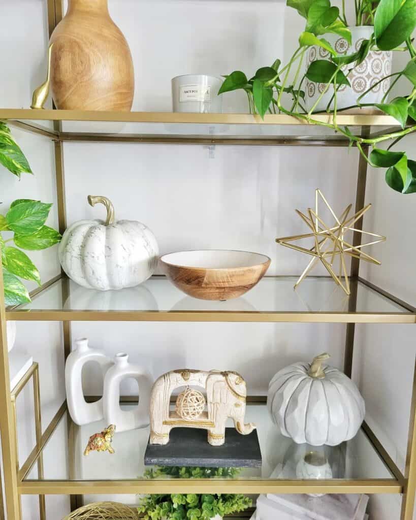 Minimalism Meets Luxury on a Glass Shelf
