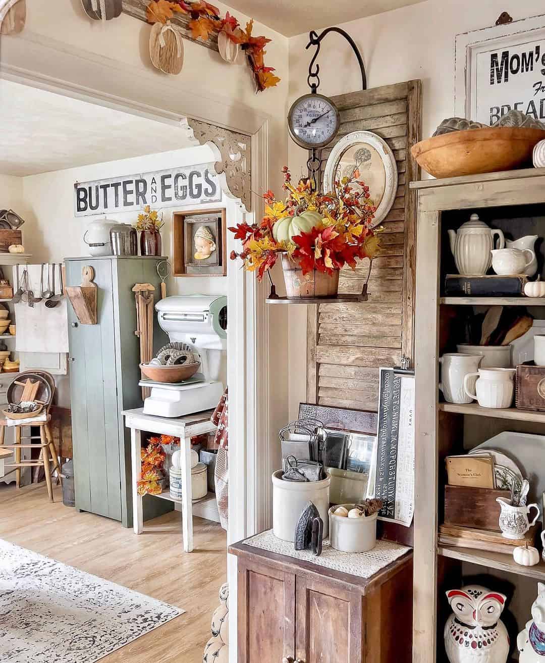Modern Decorations Complement Antique Display - Soul & Lane