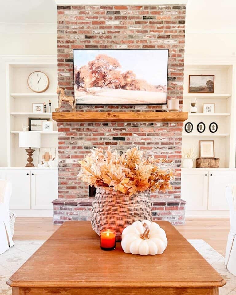 Shelving Helps Create a Stunning Feature Wall