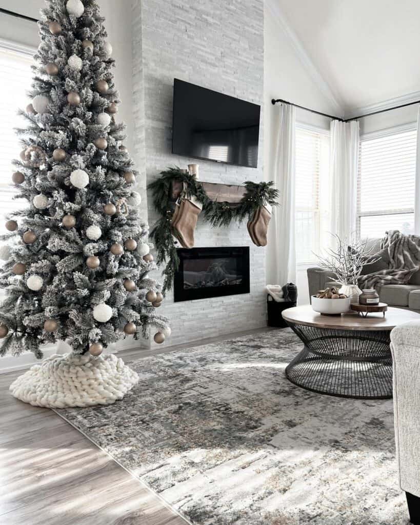 Silent Nights in Neutral Living Room