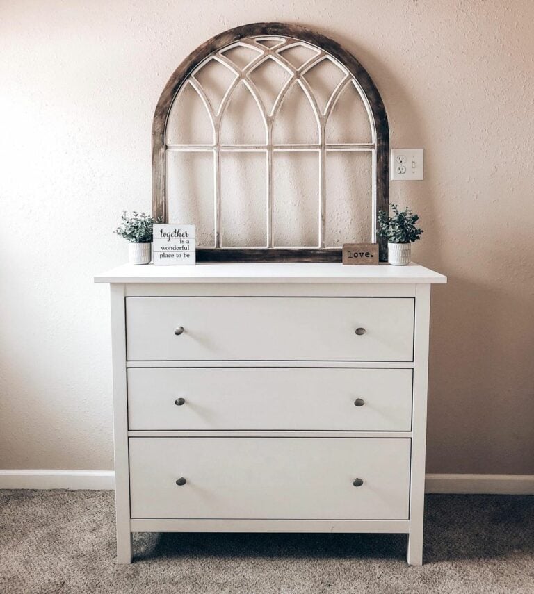Simplicity Surrounds a White Dresser