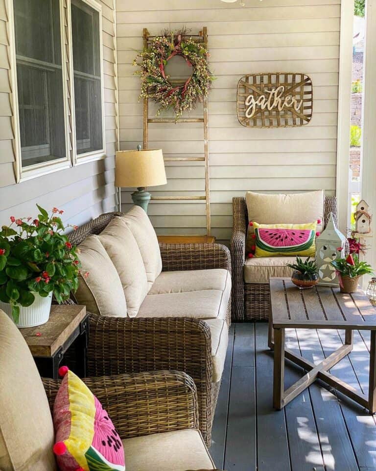 Small Patio Showcases Elevated Décor