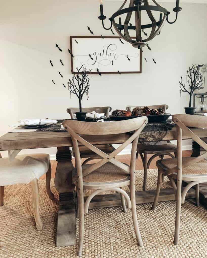 Spooky Centerpiece for a Dining Table