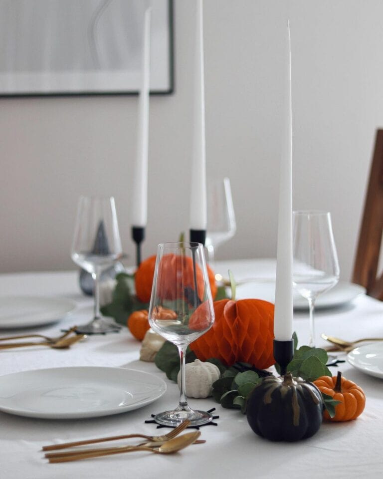 Tall Candlesticks for Halloween Centerpieces