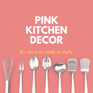 pink kitchen decor