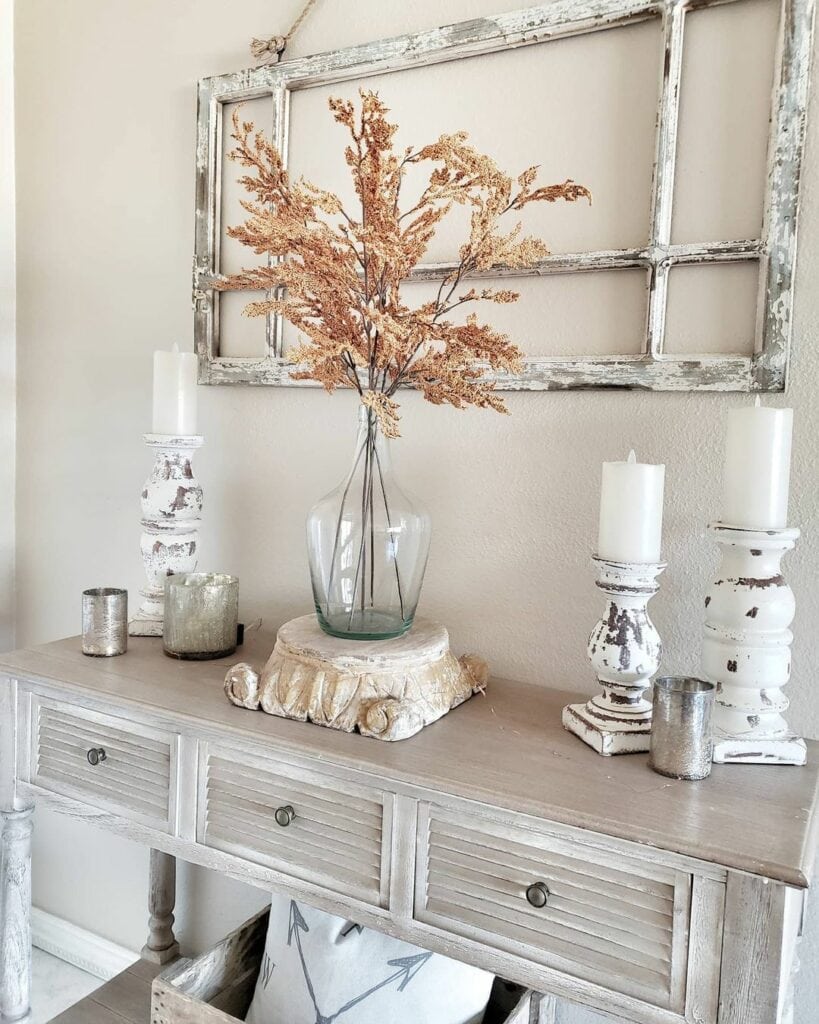 Window Frame Decor for a Console Background