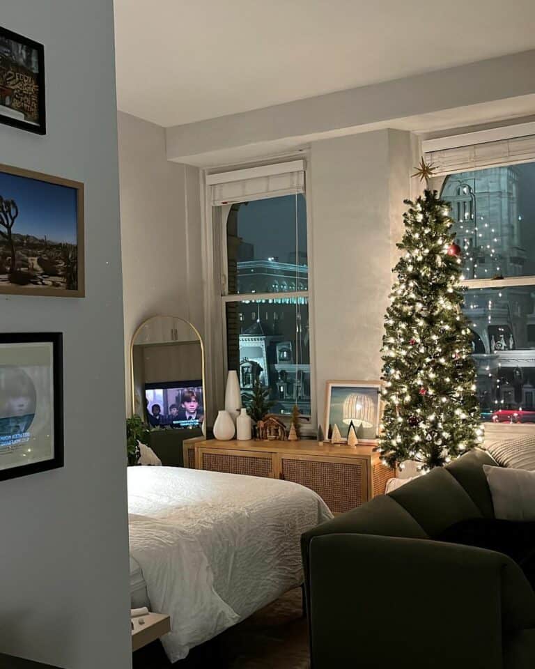 Bedroom Christmas Tree for Holiday Cheer