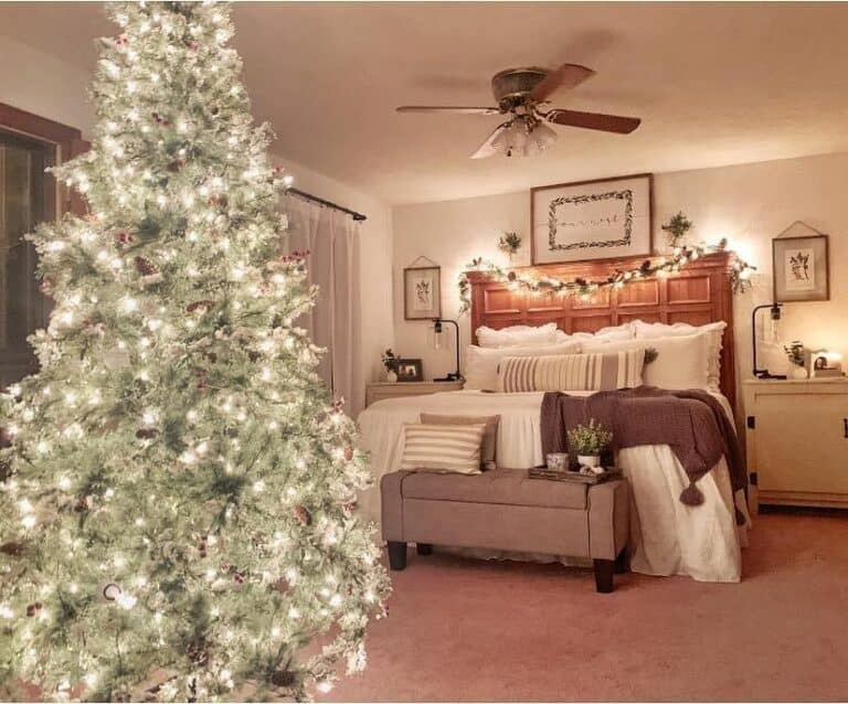 Grand Millenial Winter Wonderland Bedroom