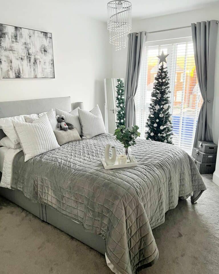 Subtle Christmas Decor in Bedroom