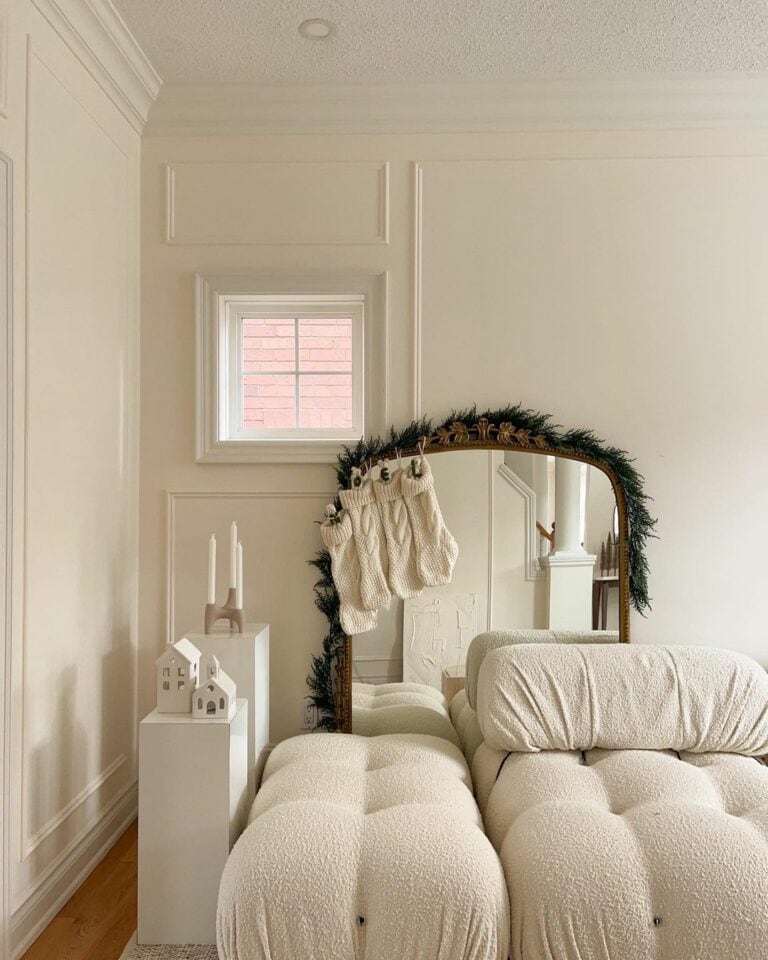 Winter White Living Room Design