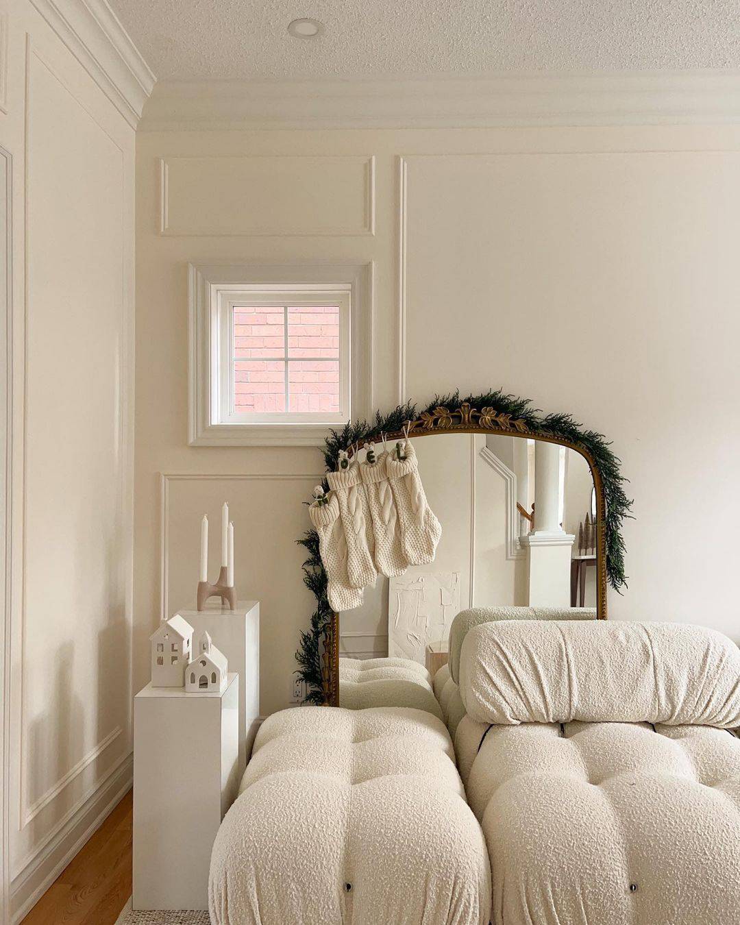 Winter White Living Room Design - Soul & Lane