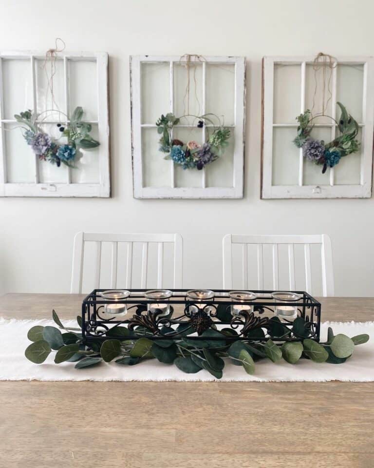 Wreaths for Window Frame Wall Decor