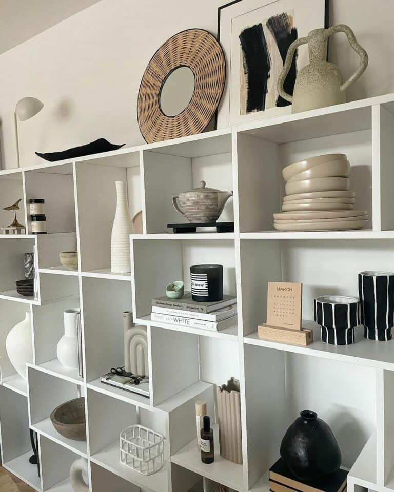 Asymmetrical Modern Shelves