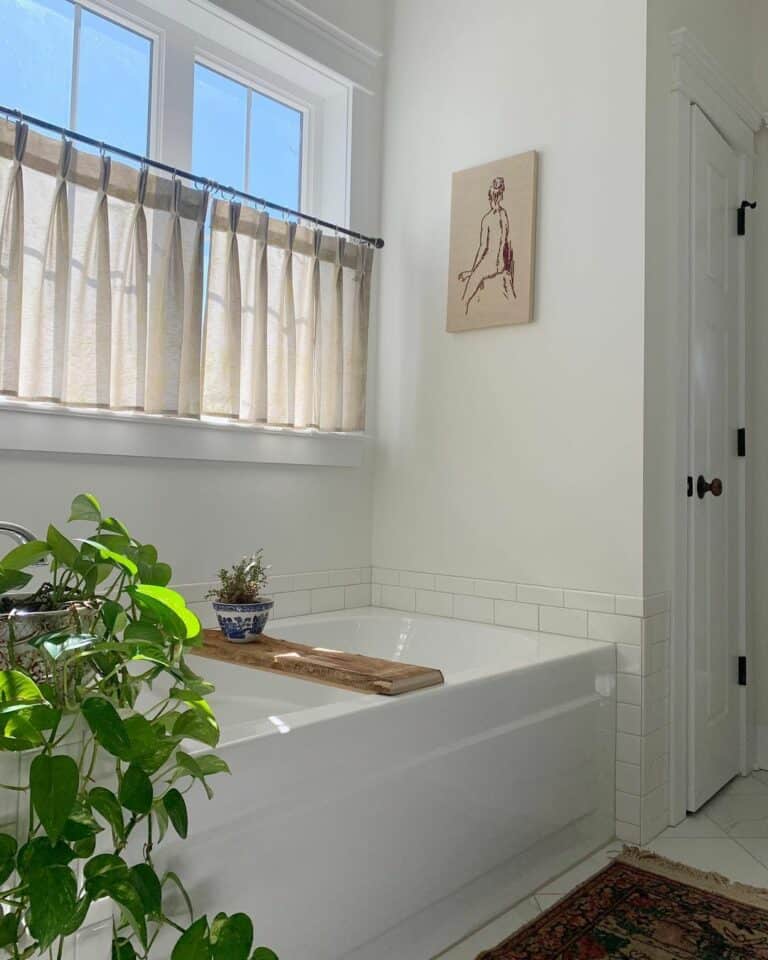 Image result for Bathroom Curtain Ideas To Define Windows - Soul & Lane