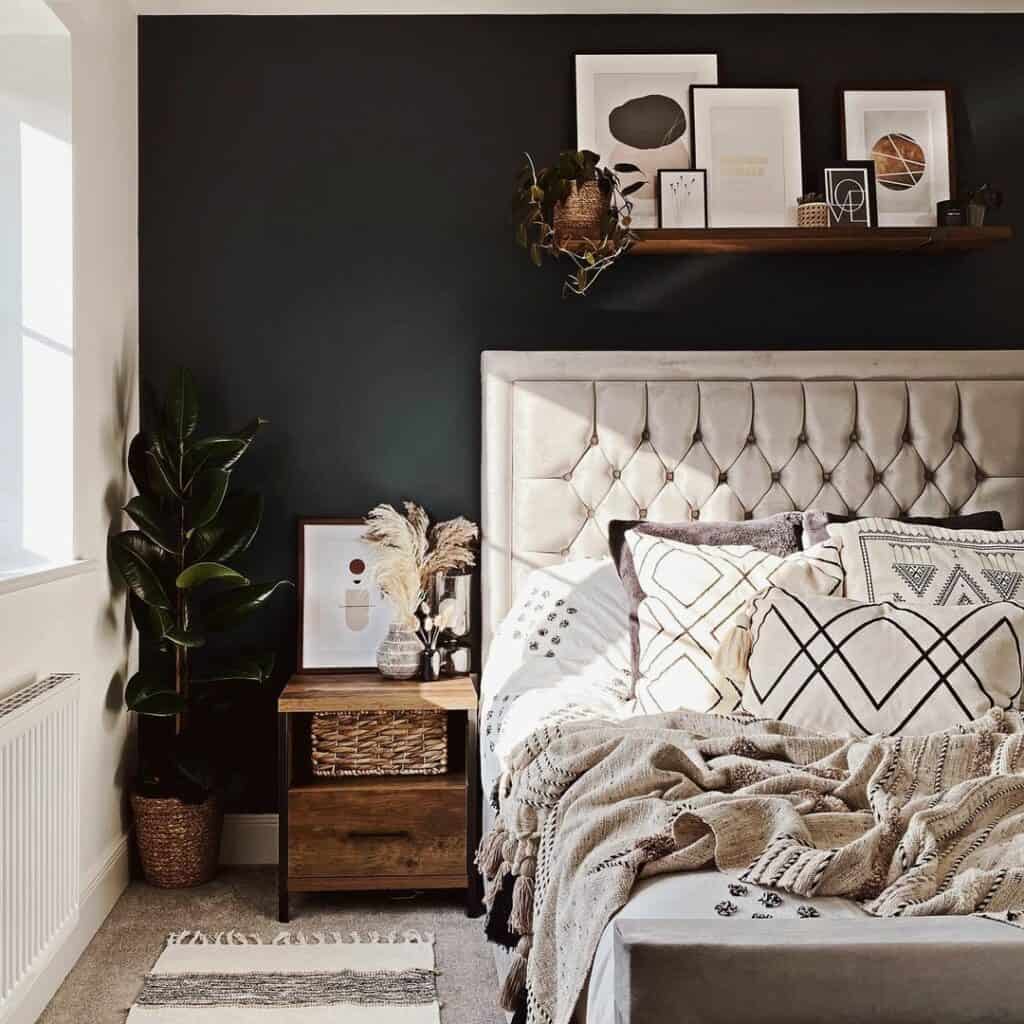 Bed Styled With Comfort in Mind