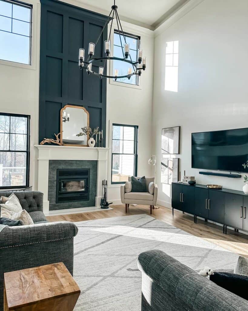 Board and Batten Fireplace Wall - Soul & Lane